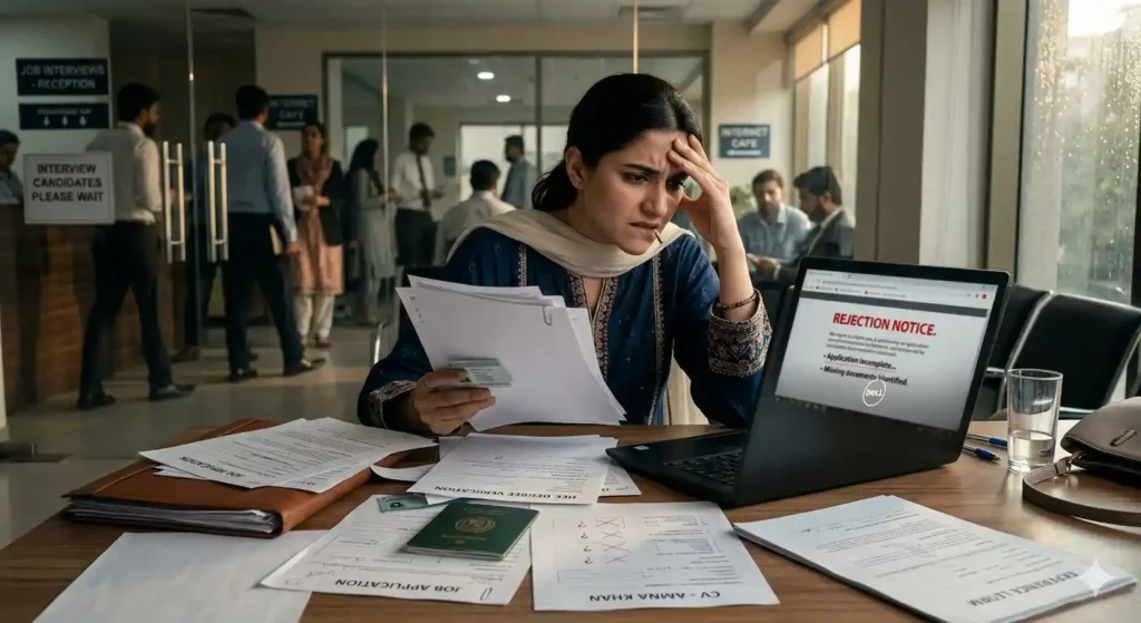 common mistakes in wapda job application documents