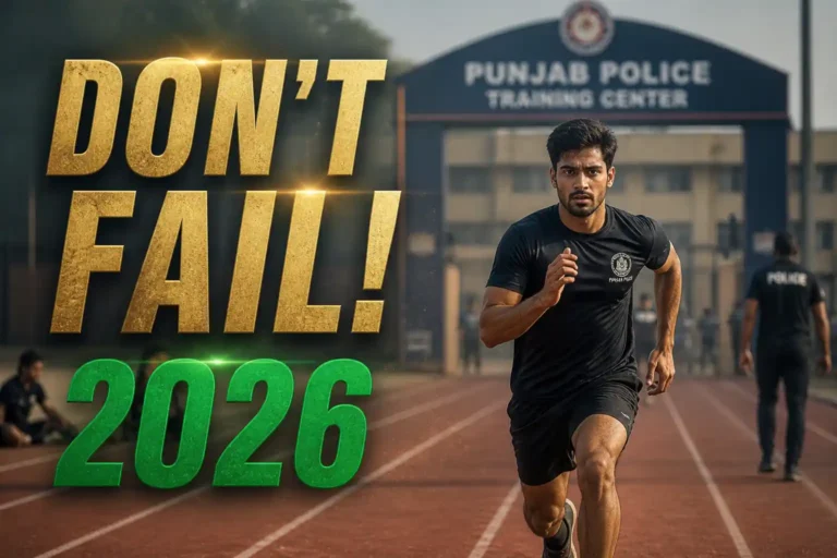Punjab Police Physical Test Mistakes 2026 - Complete Running Guide