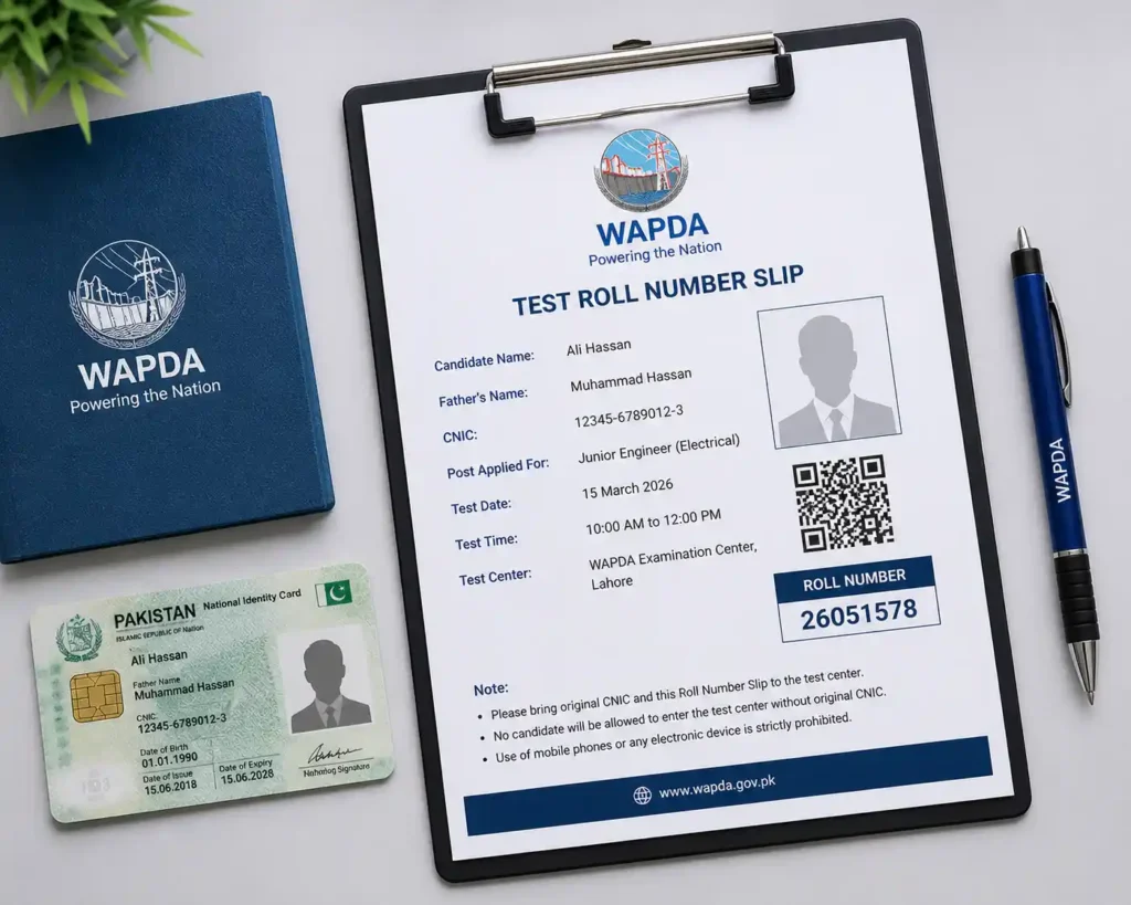 Important Items Checklist for WAPDA Test 2026