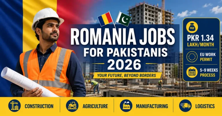 Romania jobs for Pakistanis 2026 salary PKR work permit construction agriculture complete guide