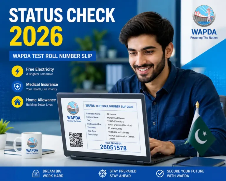 WAPDA Job Application Status Check 2026 and Roll No Slip Download