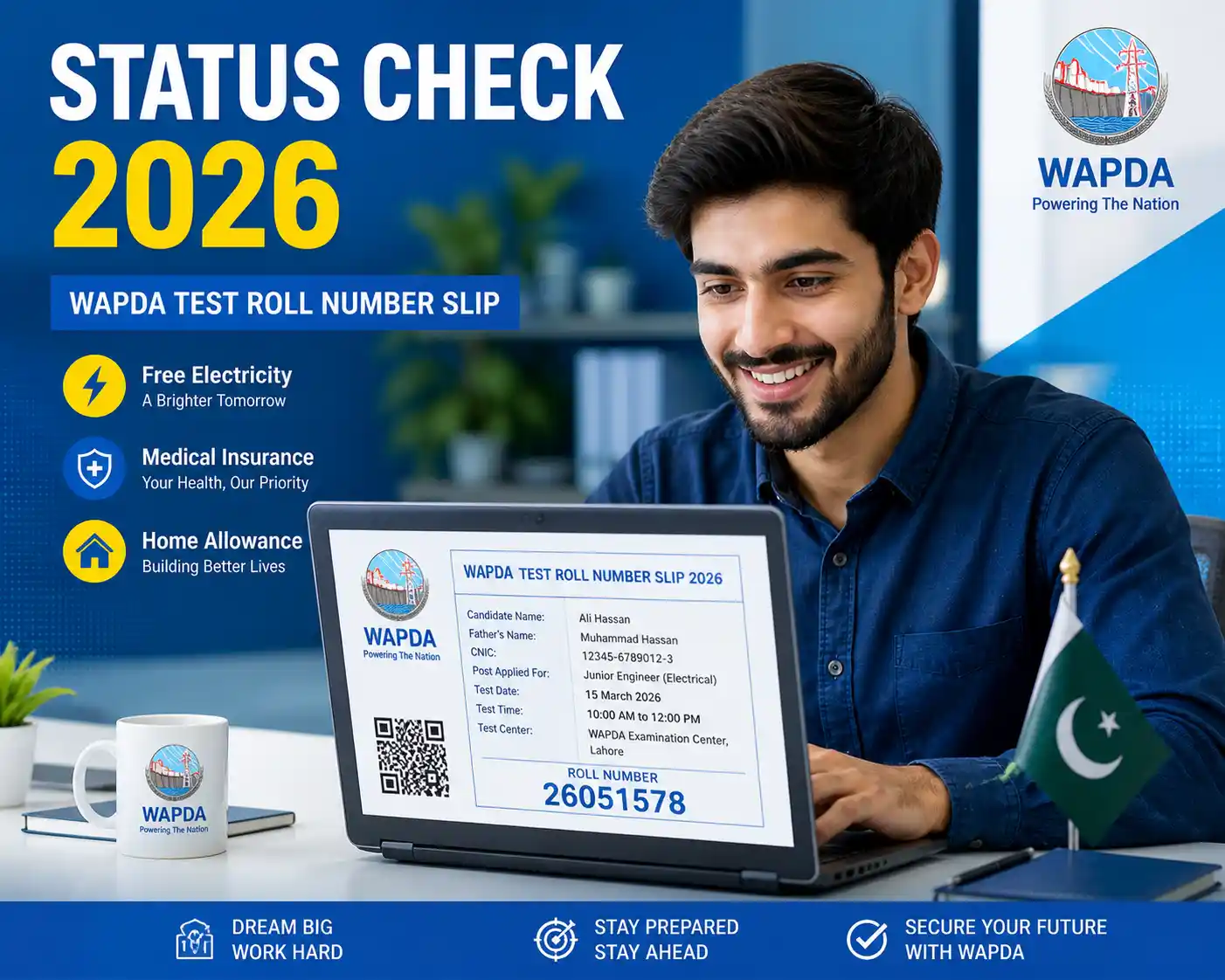 WAPDA Job Application Status Check & Roll No Slip 2026 - ilmpoints
