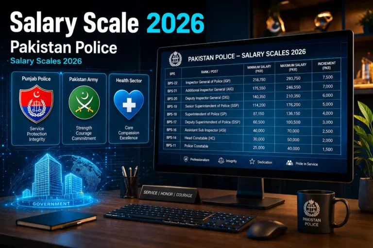 Punjab Police Salary Scales 2026
