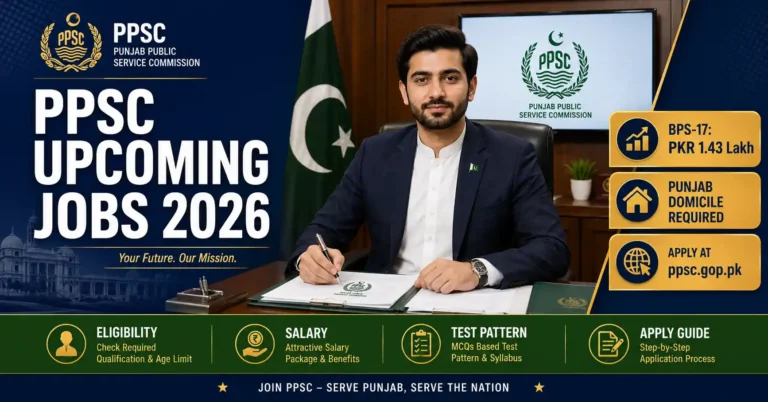 PPSC upcoming jobs 2026 eligibility salary BPS scale online apply complete guide Punjab Public Service Commission