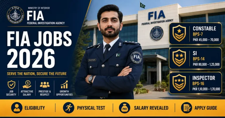 FIA jobs 2026 eligibility salary