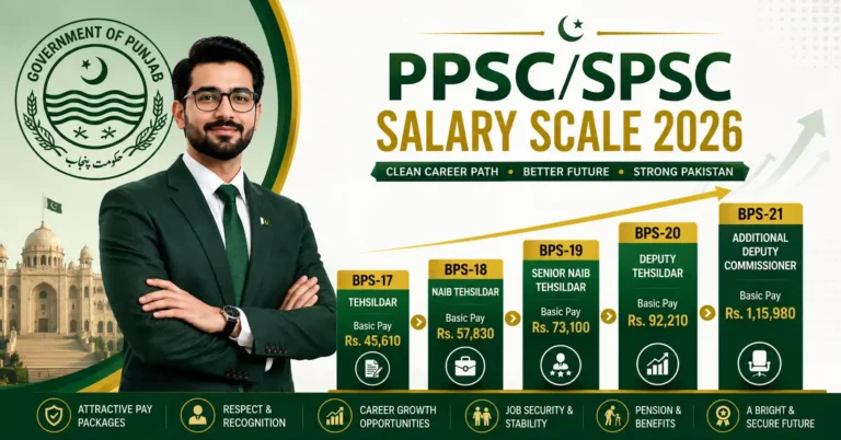 PPSC/SPSC Job Salary Scale 2026: Ultimate Pay Guide