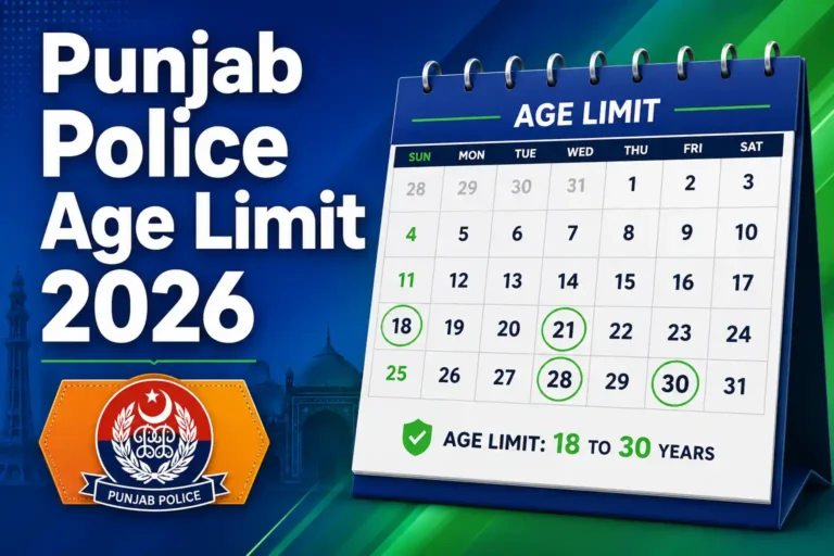 Punjab Police age limit 2026 complete guide all posts