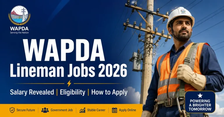 WAPDA Lineman Jobs 2026 eligibility salary BPS scale online apply complete guide Pakistan