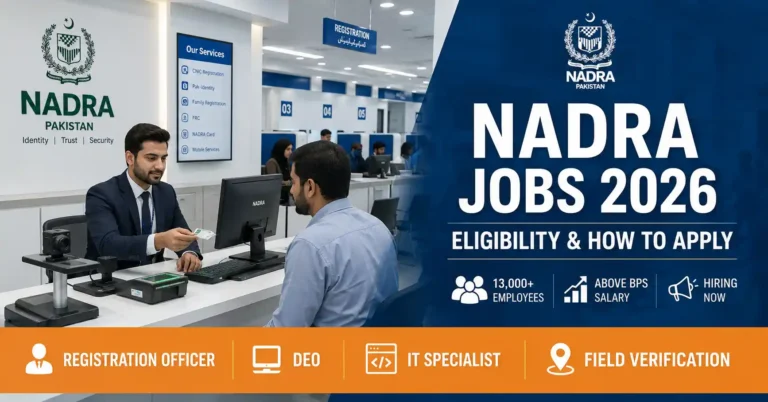 NADRA jobs 2026 eligibility how to apply salary all positions complete guide Pakistan