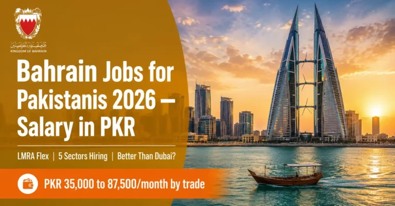 Bahrain jobs for Pakistanis 2026 salary in PKR complete guide visa process sectors hiring