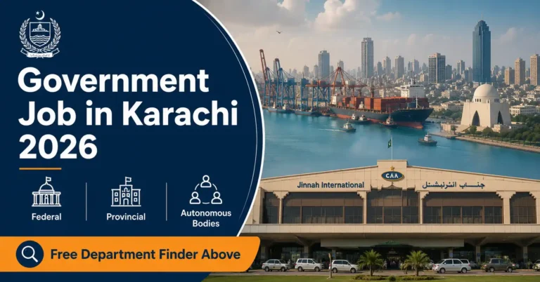government job in karachi 2026 departments eligibility complete guide Pakistan