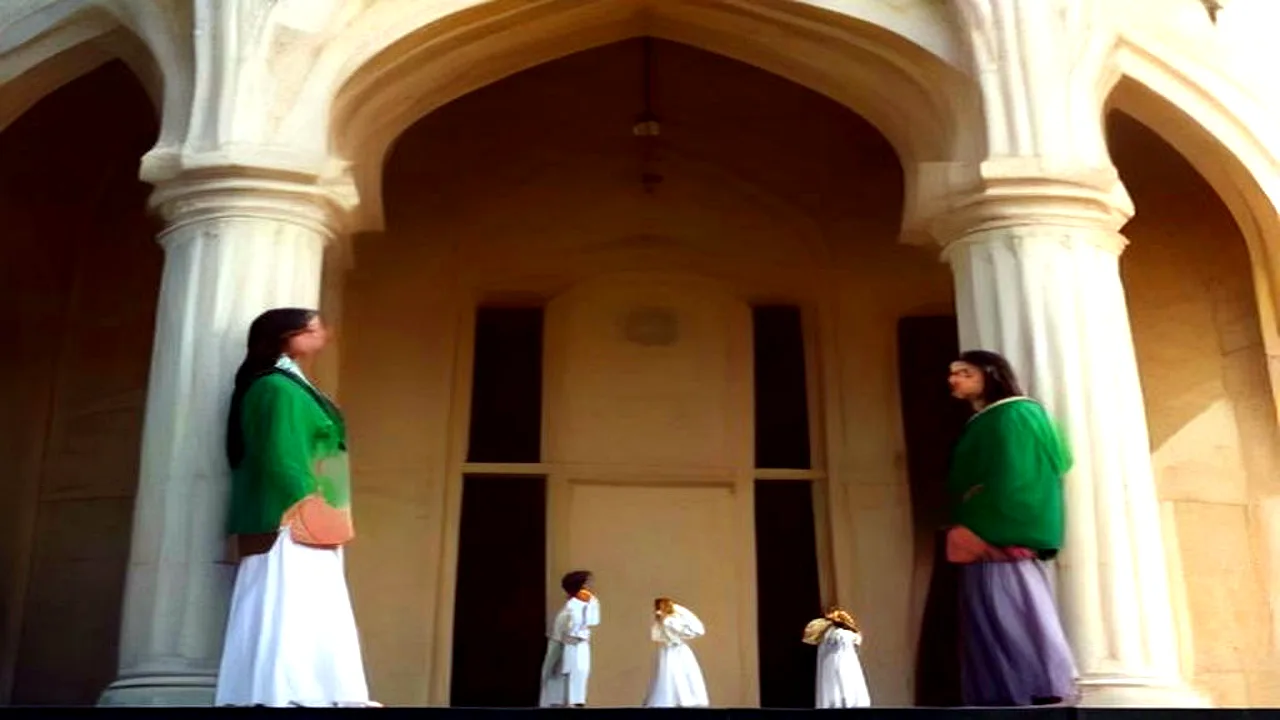 HEC Need Based Scholarship: A group of three adult Pakistani university students standing outside a modern university building in Lahore